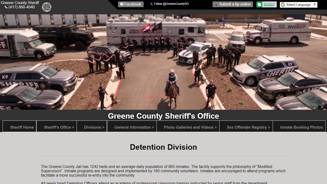 Detention Division - Greene County, Missouri